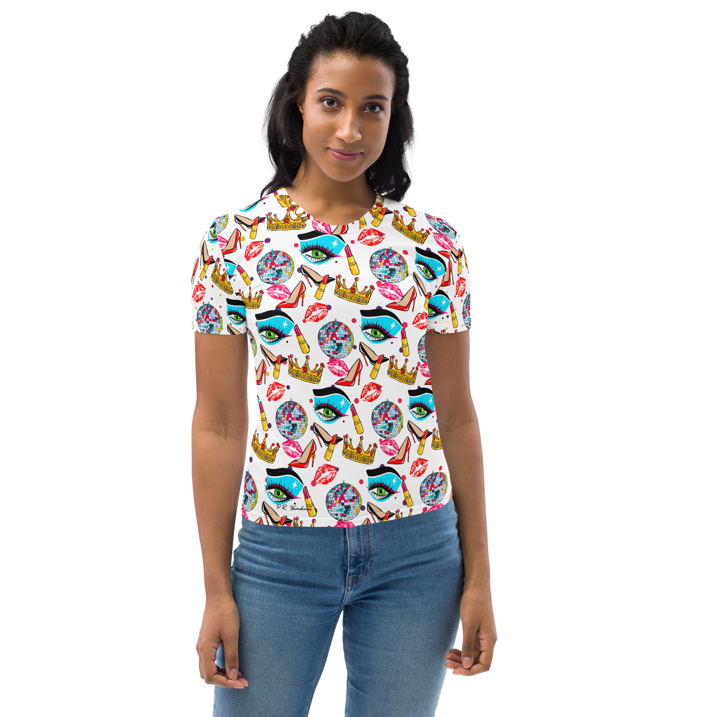 Women's T-shirt (Drag|Polka Dots)