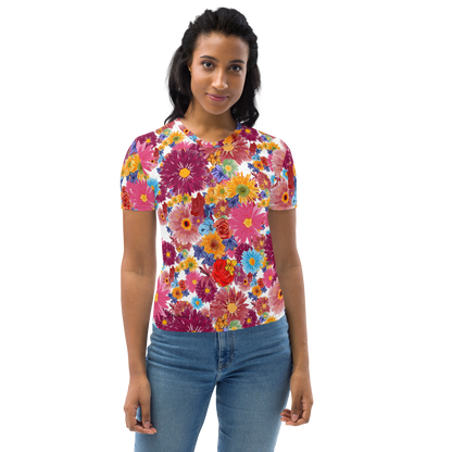 Women's T-shirt (Watercolor Flowers)