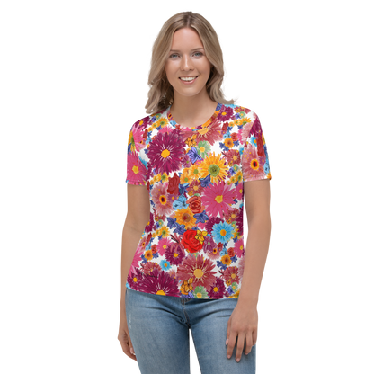 Women's T-shirt (Watercolor Flowers)