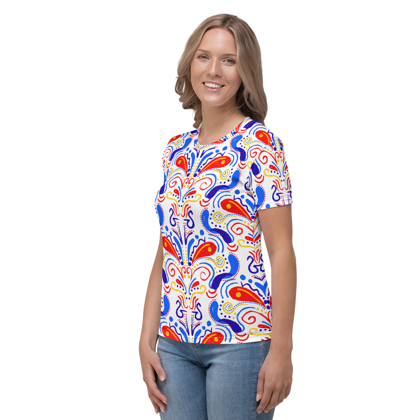 Women's T-shirt (Talavera-inspired|White)