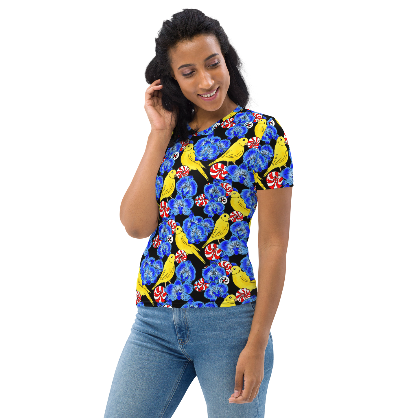 Women's T-shirt (Canaries & Orchids)