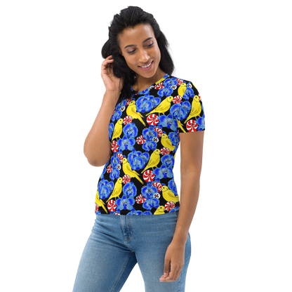 Women's T-shirt (Canaries & Orchids)