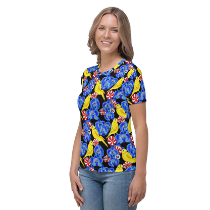 Women's T-shirt (Canaries & Orchids)