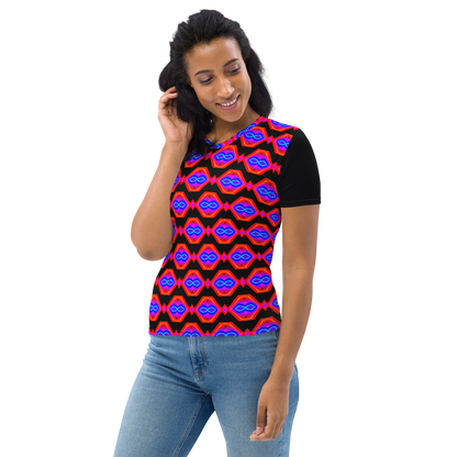 Women's T-shirt (Neon Honeycomb)