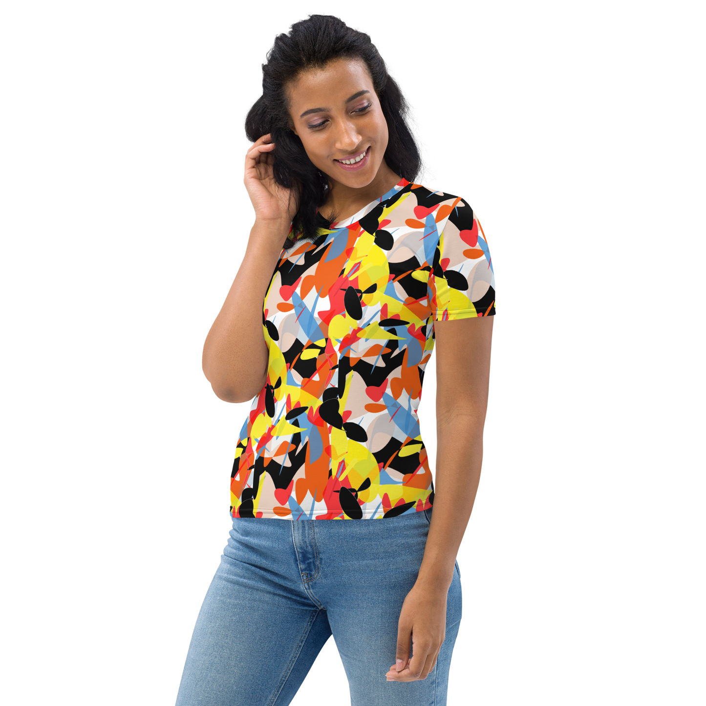 Women's T-shirt (Abstract Ovals)