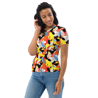 Women's T-shirt (Abstract Ovals)