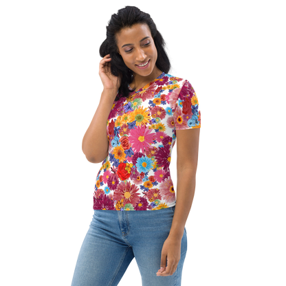 Women's T-shirt (Watercolor Flowers)