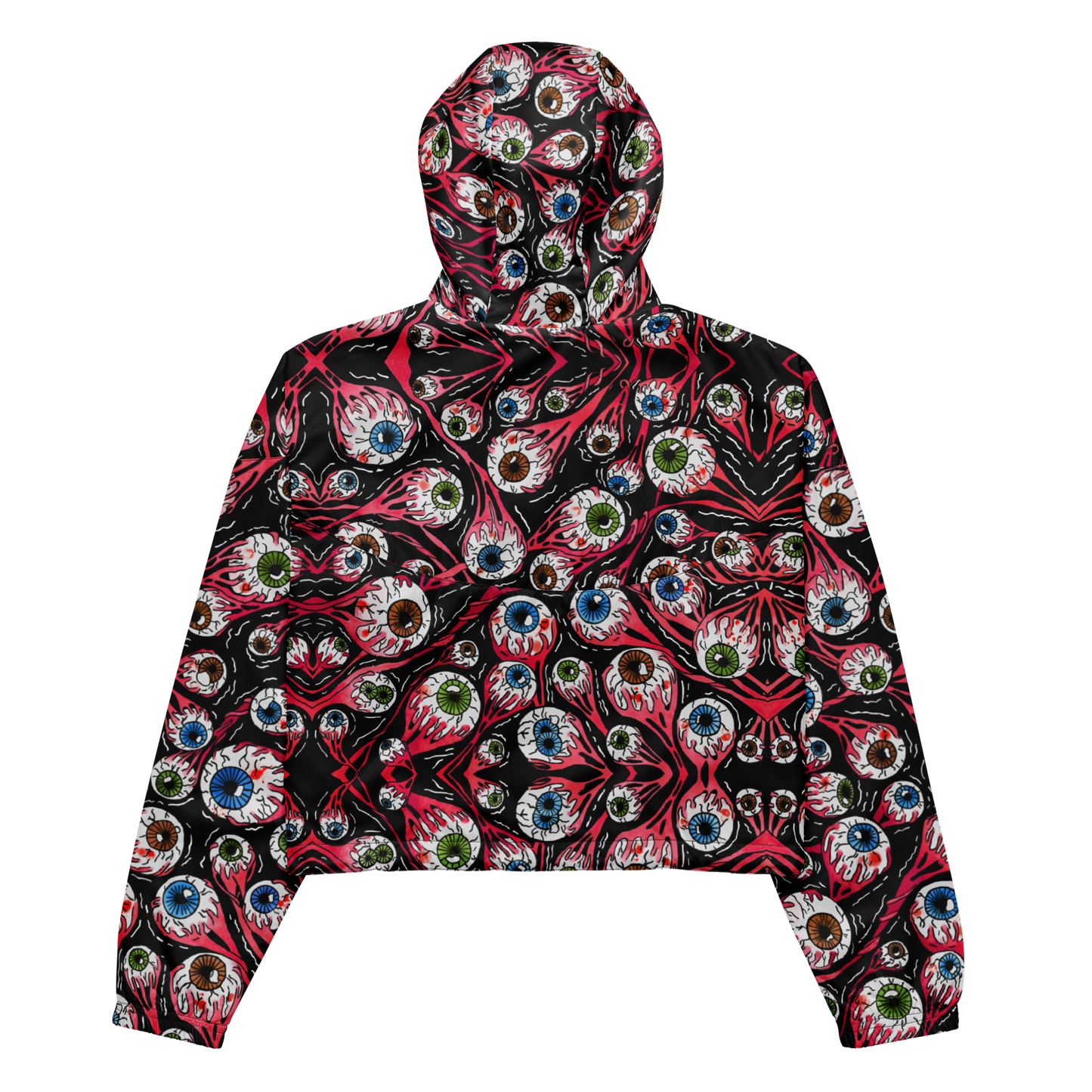 Cropped windbreaker (Eyeballs|Black)