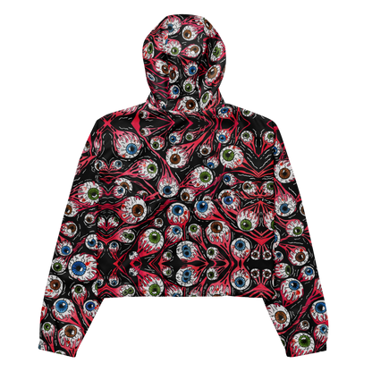 Cropped windbreaker (Eyeballs|Black)