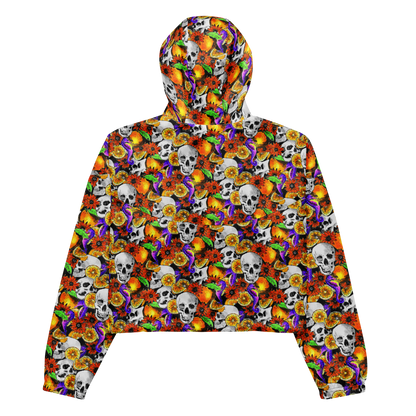 Cropped windbreaker (Skulls & Oranges)