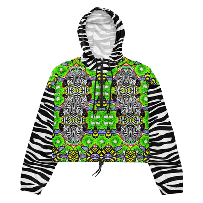 Cropped windbreaker (Zebra)