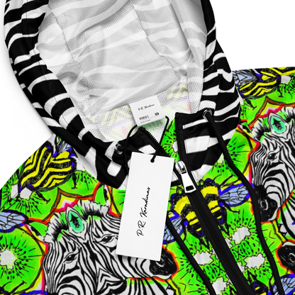 Cropped windbreaker (Zebra)