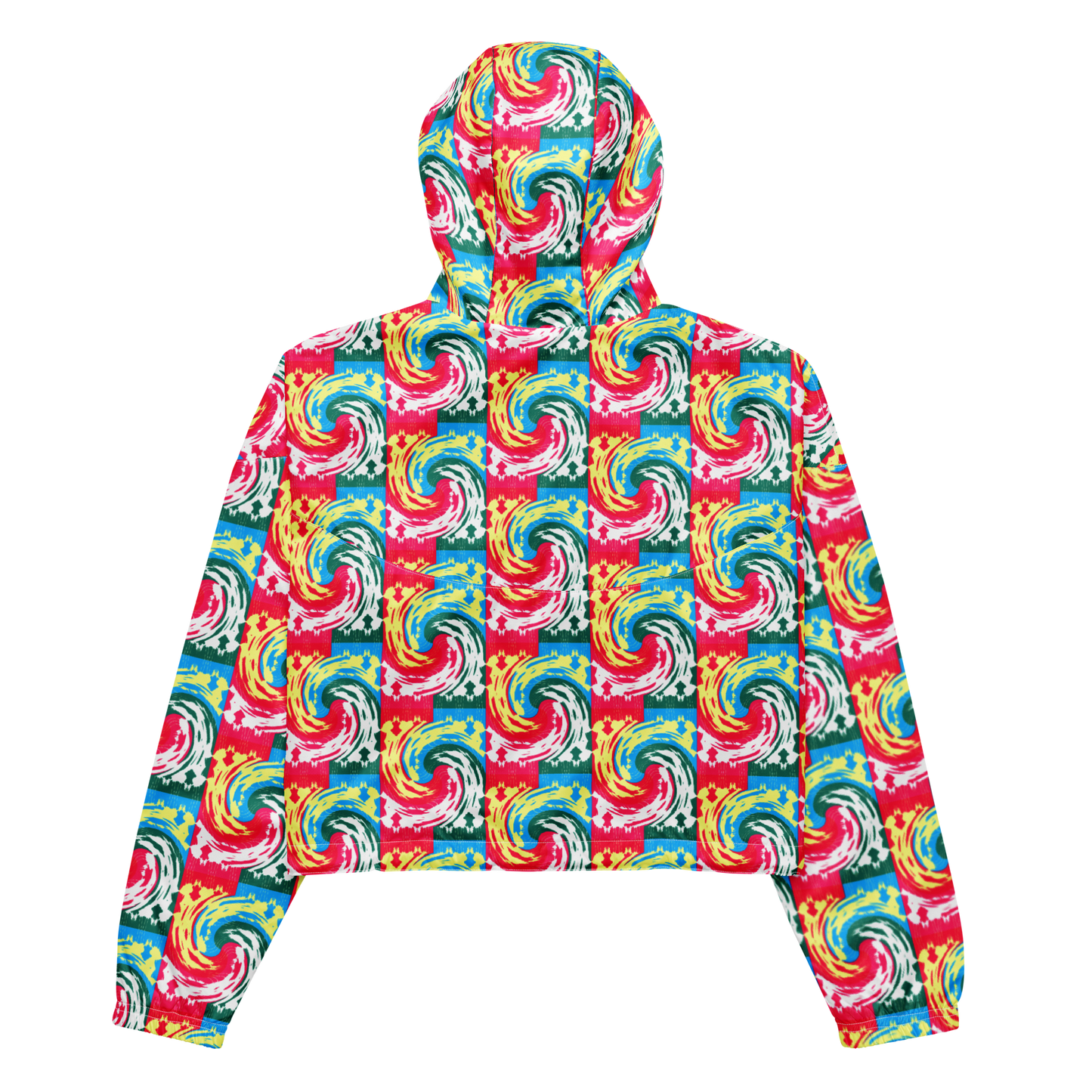 Cropped windbreaker (Pink Waves)