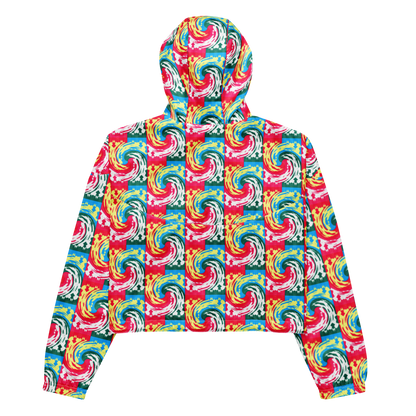 Cropped windbreaker (Pink Waves)