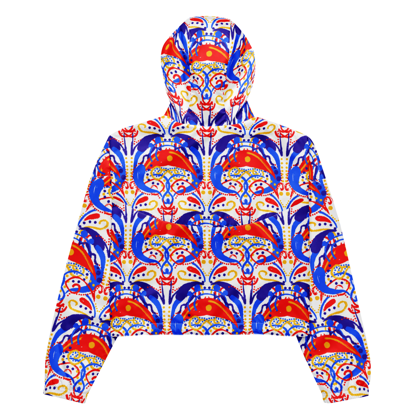 Cropped windbreaker (Talavera-inspired|White)