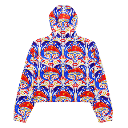 Cropped windbreaker (Talavera-inspired|White)