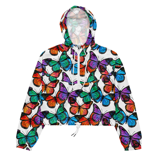 Cropped windbreaker (Butterflies)