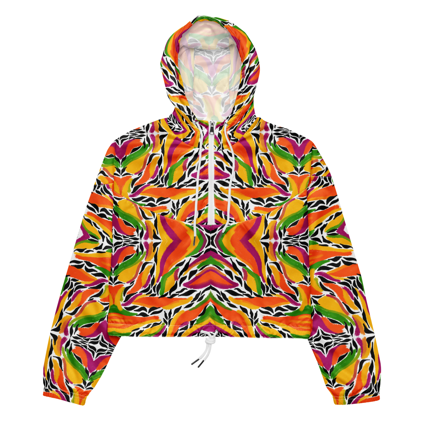 Cropped windbreaker (Mango Mosaic)