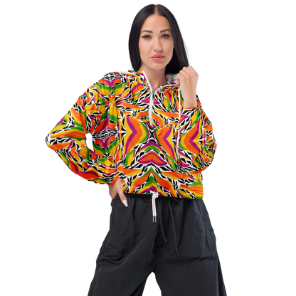 Cropped windbreaker (Mango Mosaic)