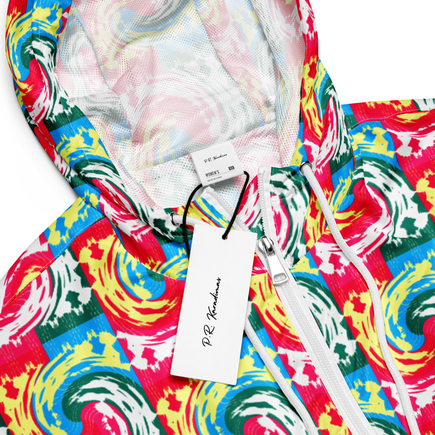 Cropped windbreaker (Pink Waves)