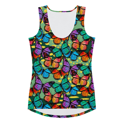 Tank Top (Butterflies - Green)