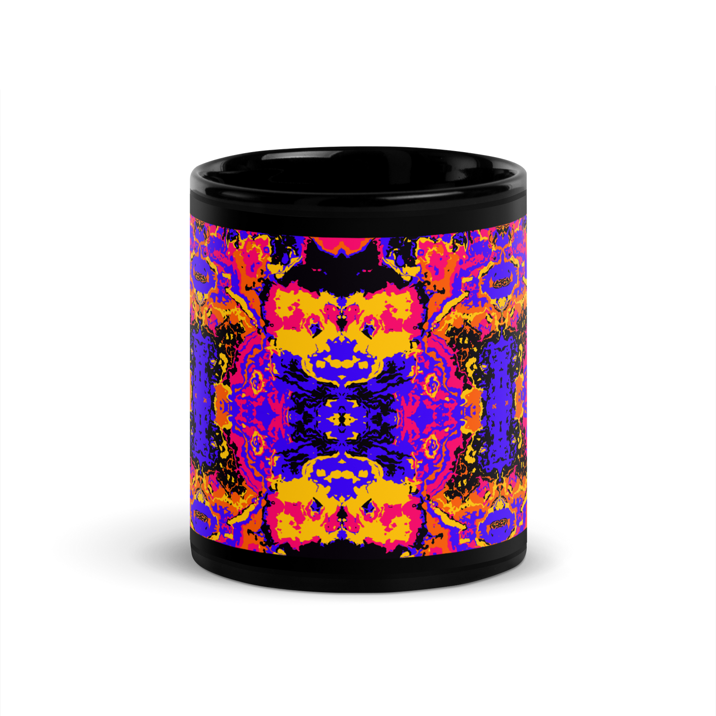 Black Glossy Mug (Brain Scan)