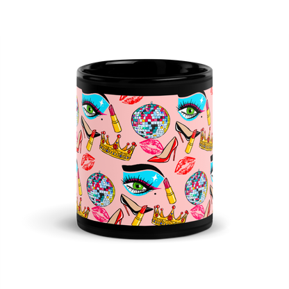 Black Glossy Mug (Drag|Pink)