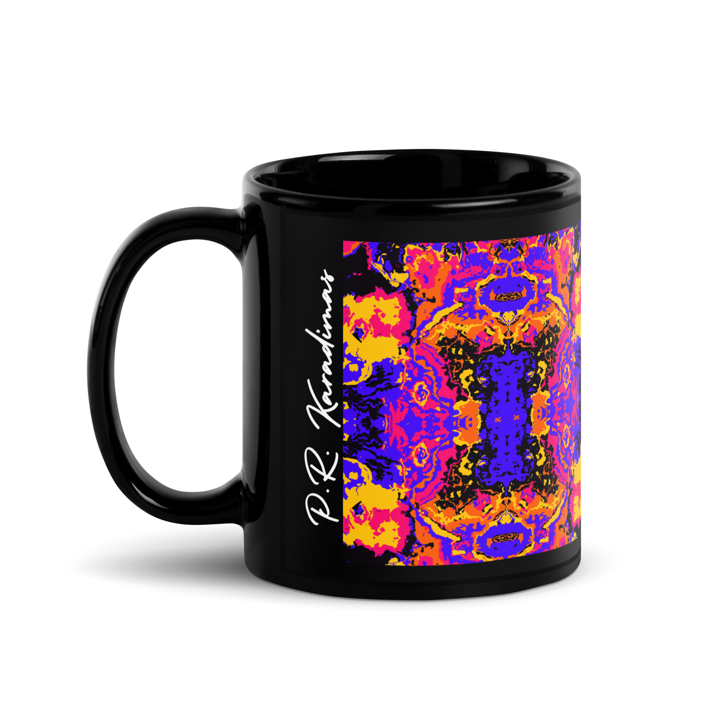 Black Glossy Mug (Brain Scan)