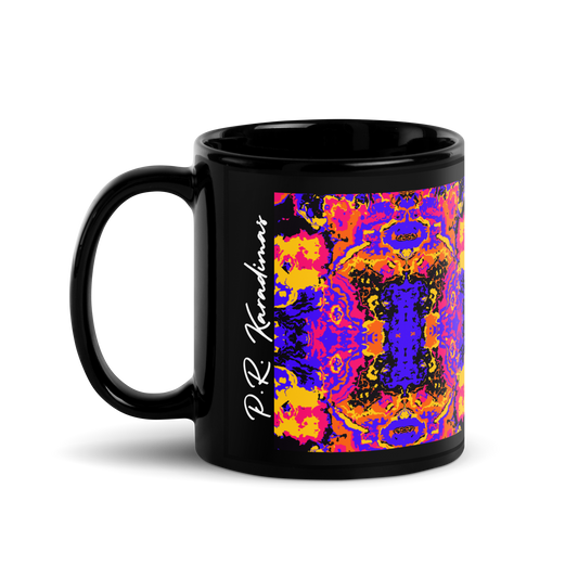 Black Glossy Mug (Brain Scan)