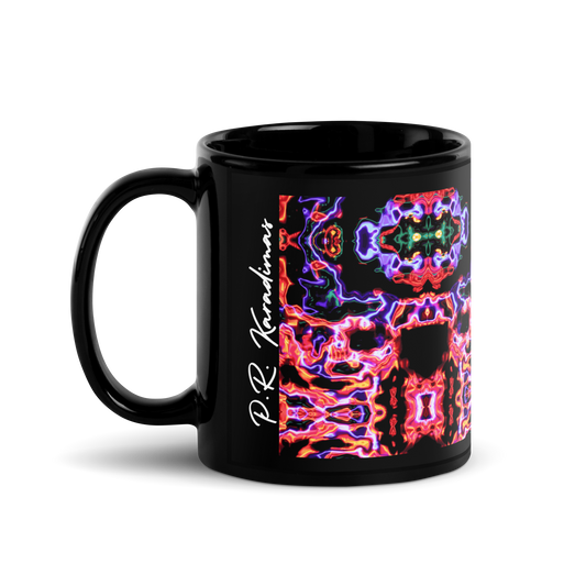 Black Glossy Mug (Lava Lamp)