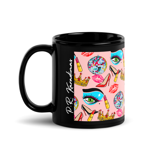 Black Glossy Mug (Drag|Pink)