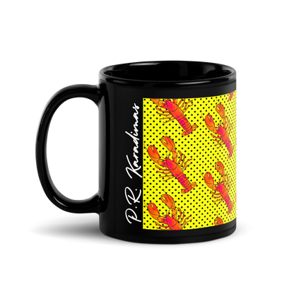 Black Glossy Mug (Rock Lobster)