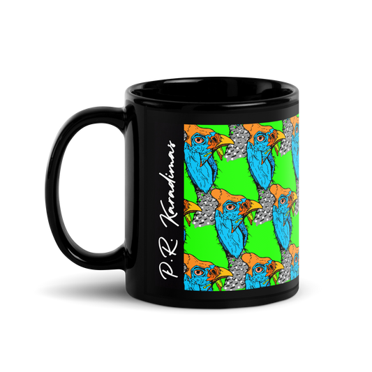 Black Glossy Mug (Funky Chicken)