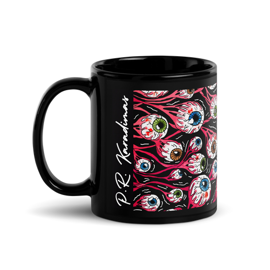 Black Glossy Mug (Eyeballs|Black)