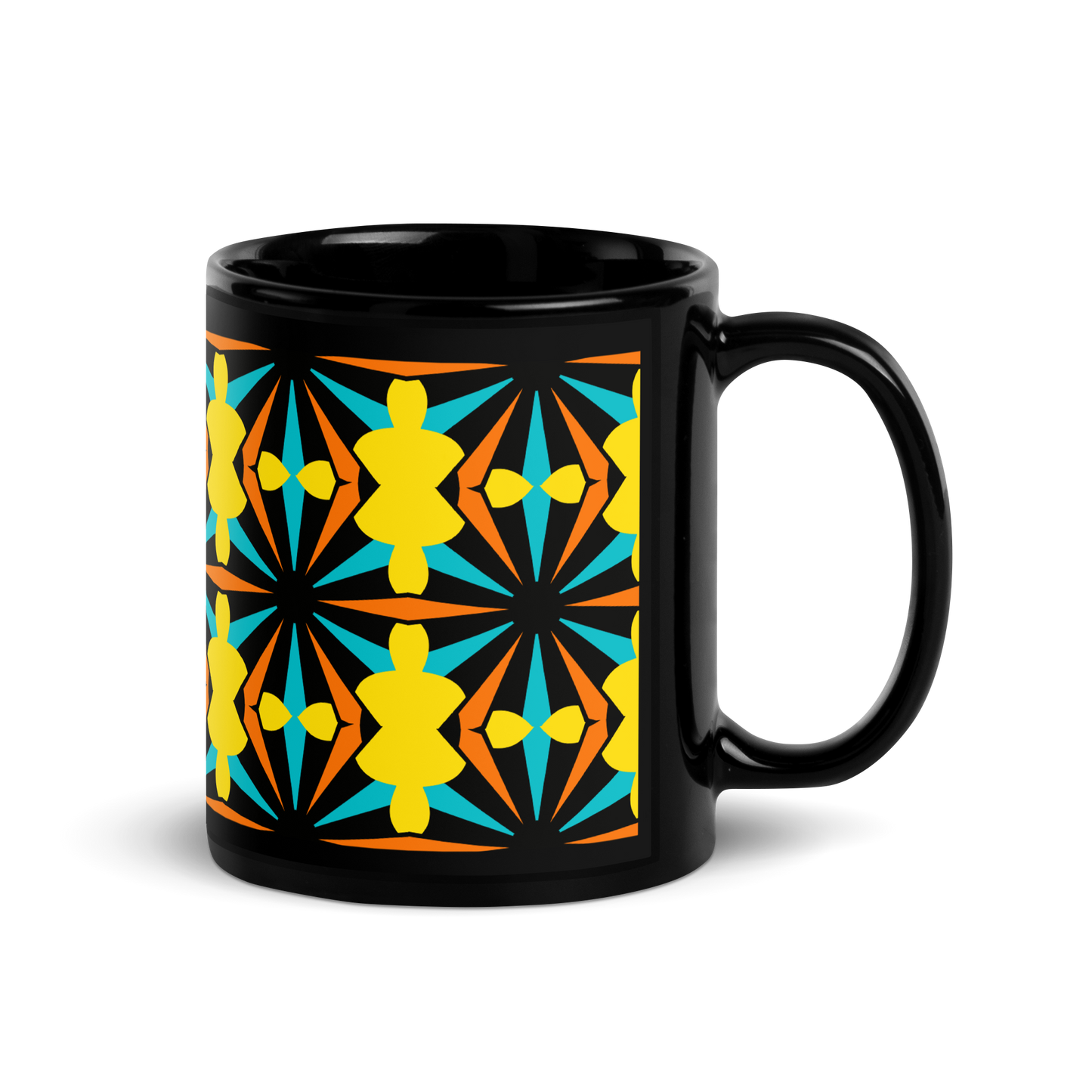 Black Glossy Mug (Marigold)