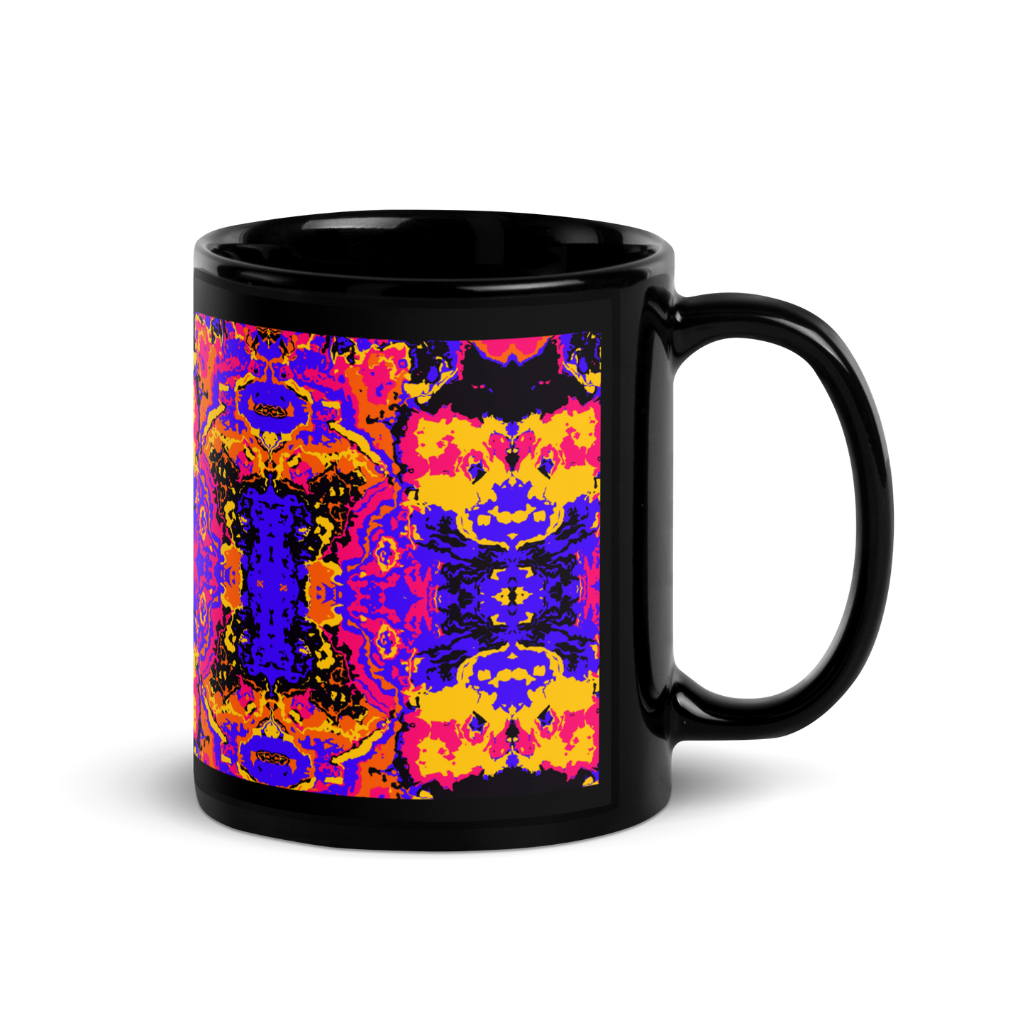 Black Glossy Mug (Brain Scan)