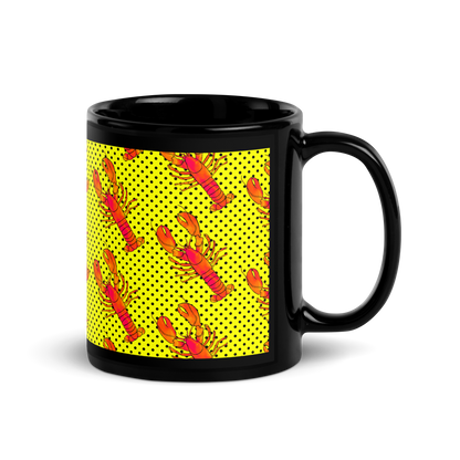 Black Glossy Mug (Rock Lobster)