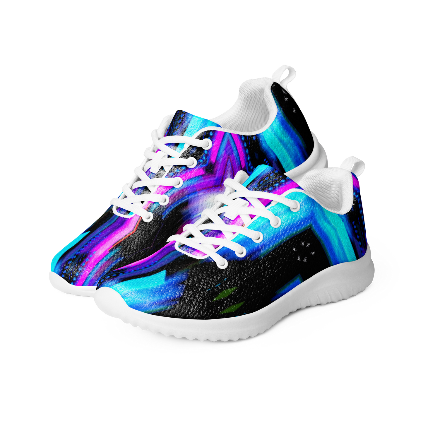 Men’s athletic shoes (Neon Purple & Blue)