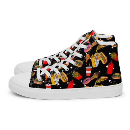 Men’s high top canvas shoes (Fast Food)