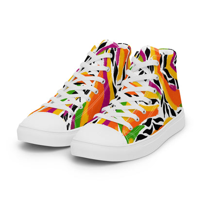 Men’s high top canvas shoes (Mango Mosaic)