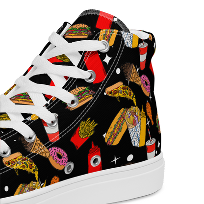 Men’s high top canvas shoes (Fast Food)