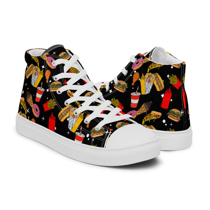 Men’s high top canvas shoes (Fast Food)