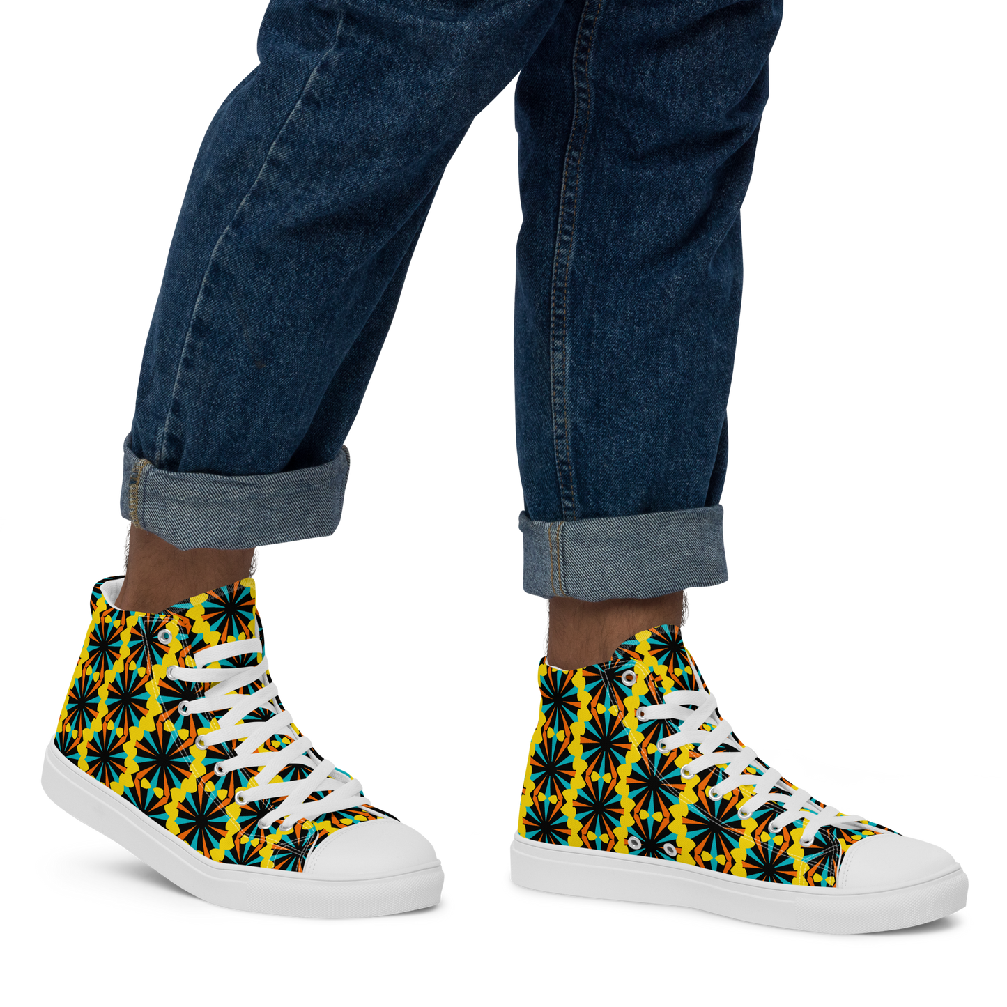 Men’s high top canvas shoes (Marigold)