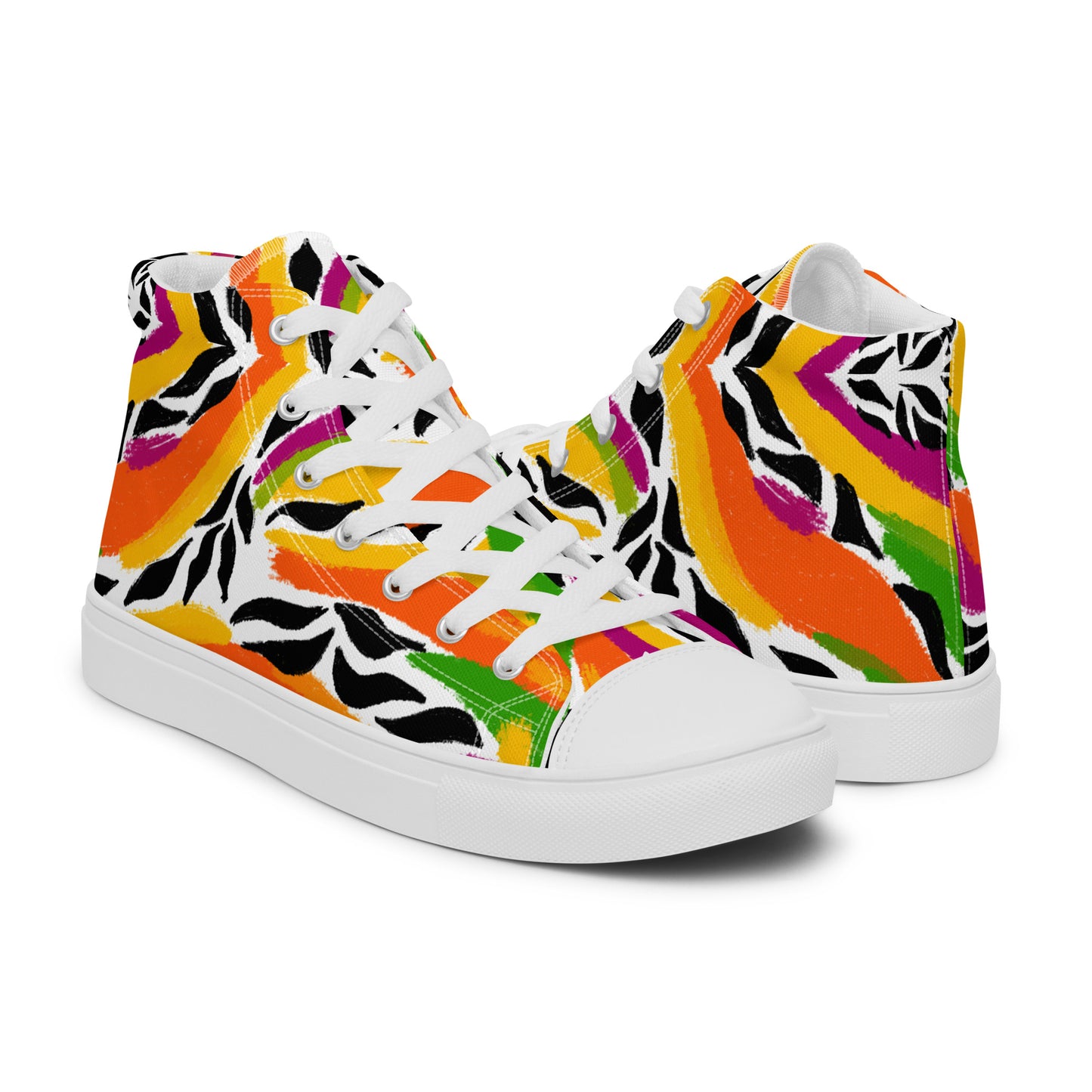 Men’s high top canvas shoes (Mango Mosaic)