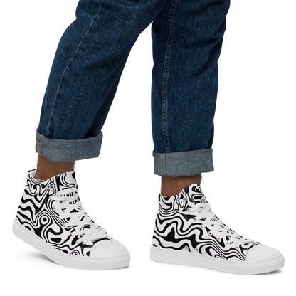 Men’s high top canvas shoes (Noir Noodle)