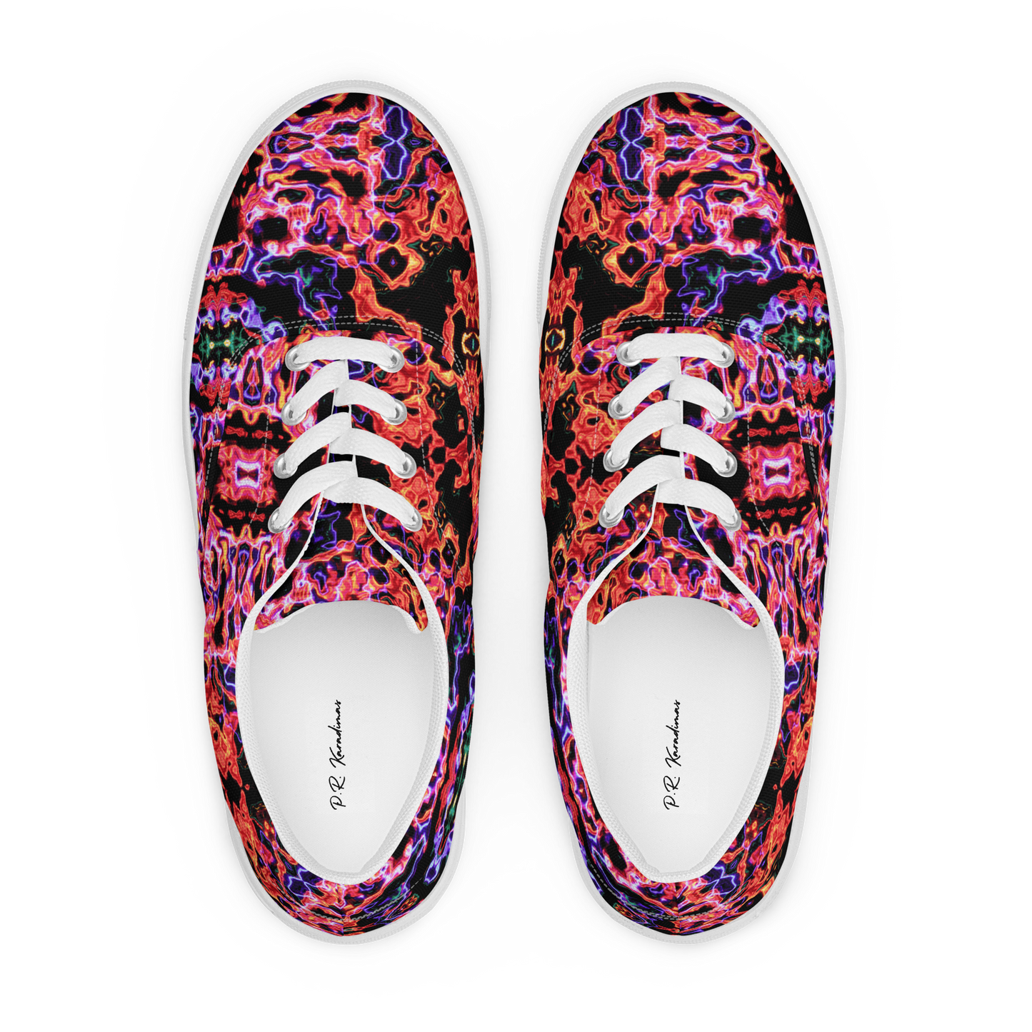 Men’s lace-up canvas shoes (Lava lamp)