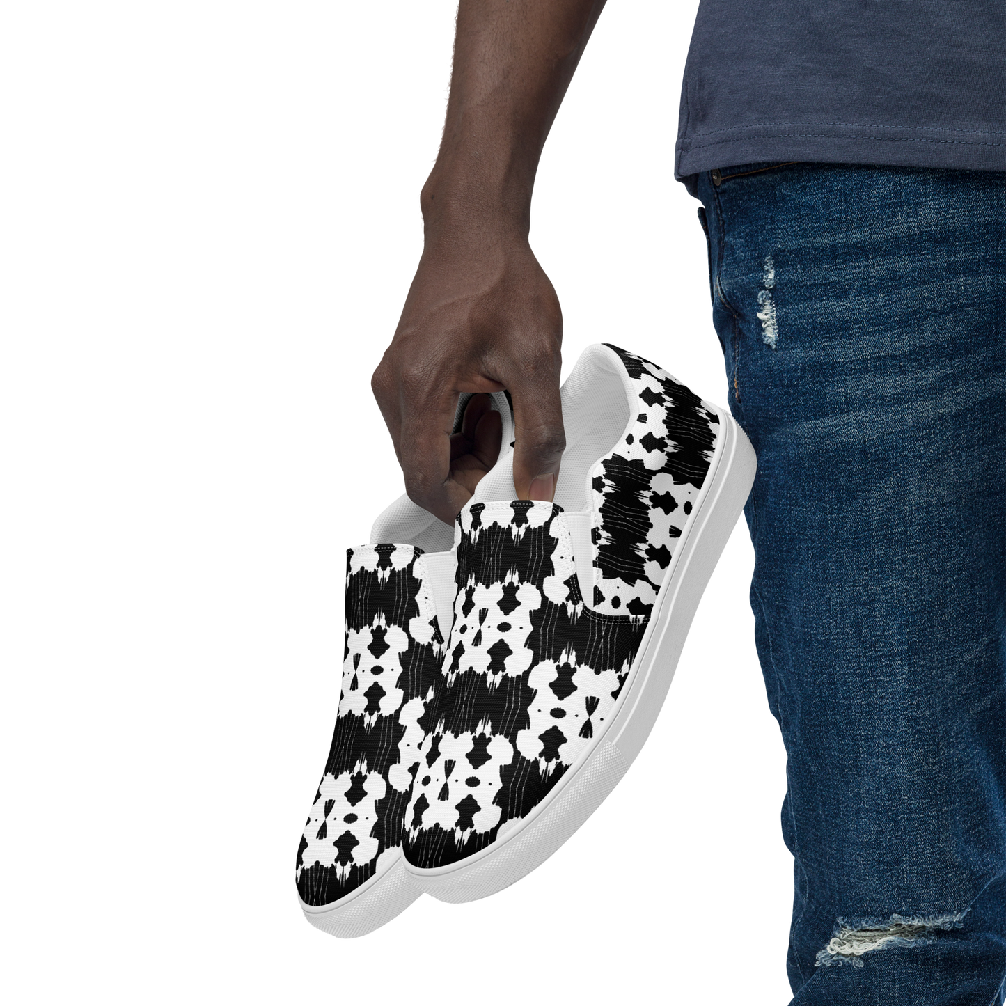 Men’s slip-on canvas shoes (Inkblot)