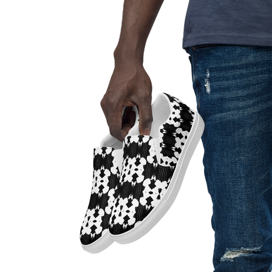 Men’s slip-on canvas shoes (Inkblot)