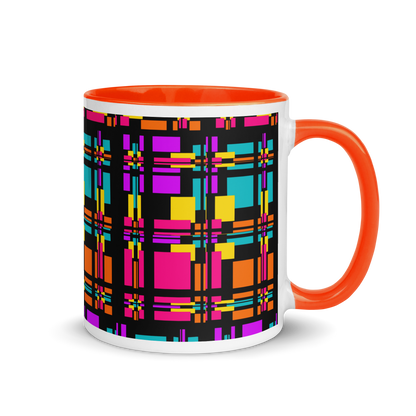 Mug with Color Inside (Rainbow Plaid)