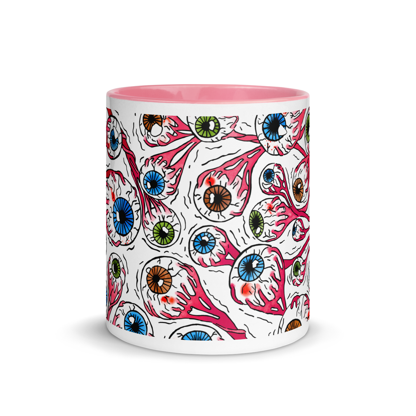 Mug with Color Inside (Eyeballs|White)